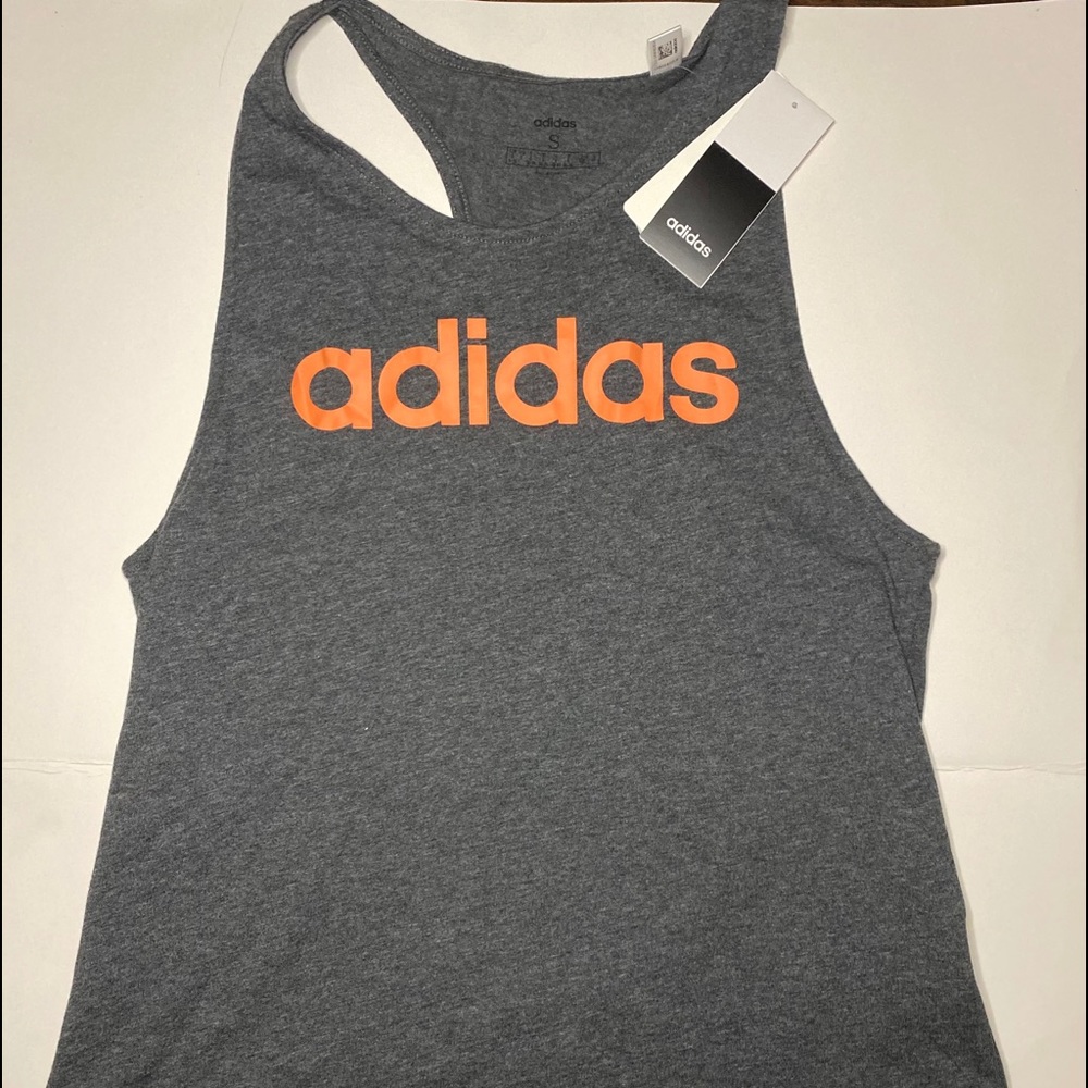 Grey adidas tank top